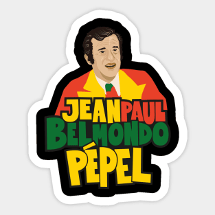 Jean-Paul Belmondo Portrait - French Cinema Icon - Bébel Sticker